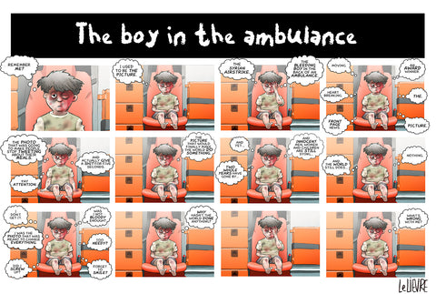 The boy in the ambulance