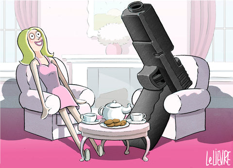 Barbie got a gun