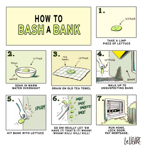 How to bash a bank