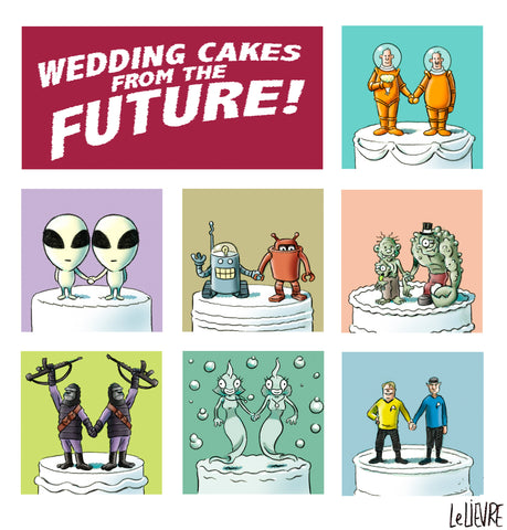 Wedding cakes from the future
