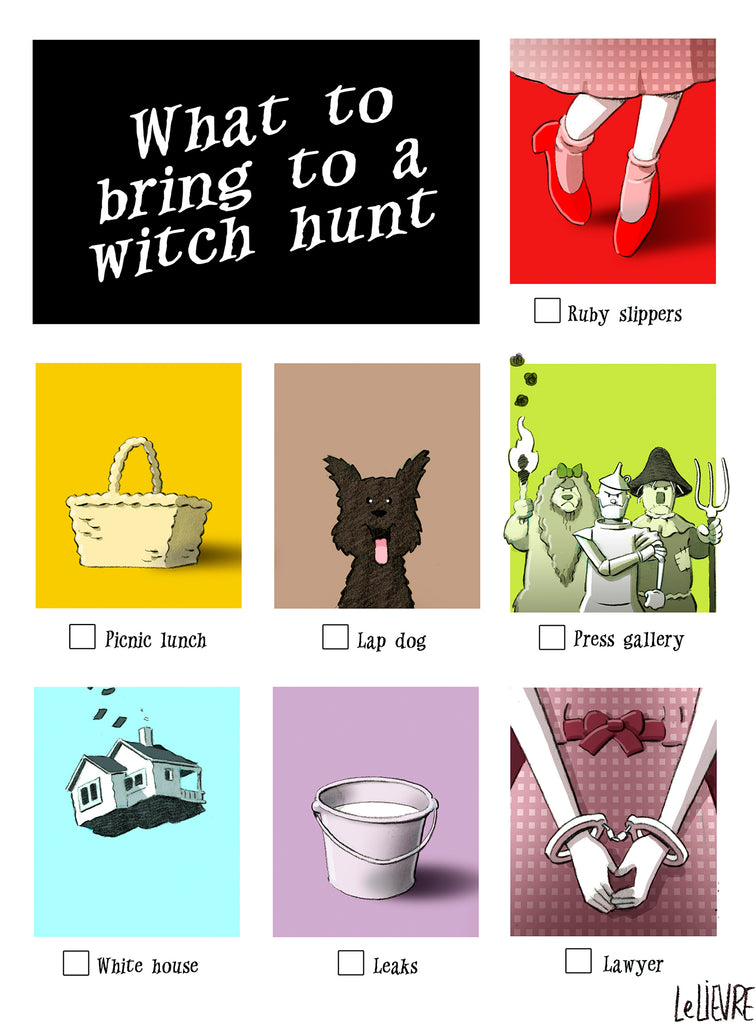 What to bring to a witch hunt