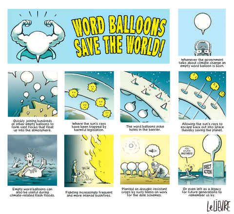 Word balloons save the world
